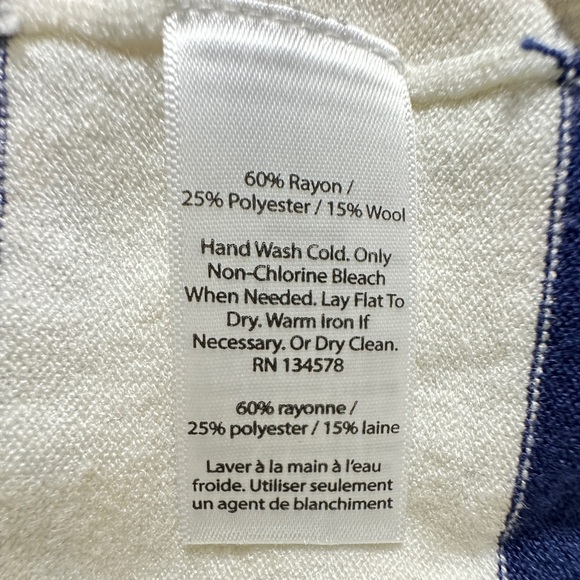 Wool Blend VINEYARD VINES | NWT Stripe Crewneck Patch Pocket Sweater Jumper - Picture 15 of 15